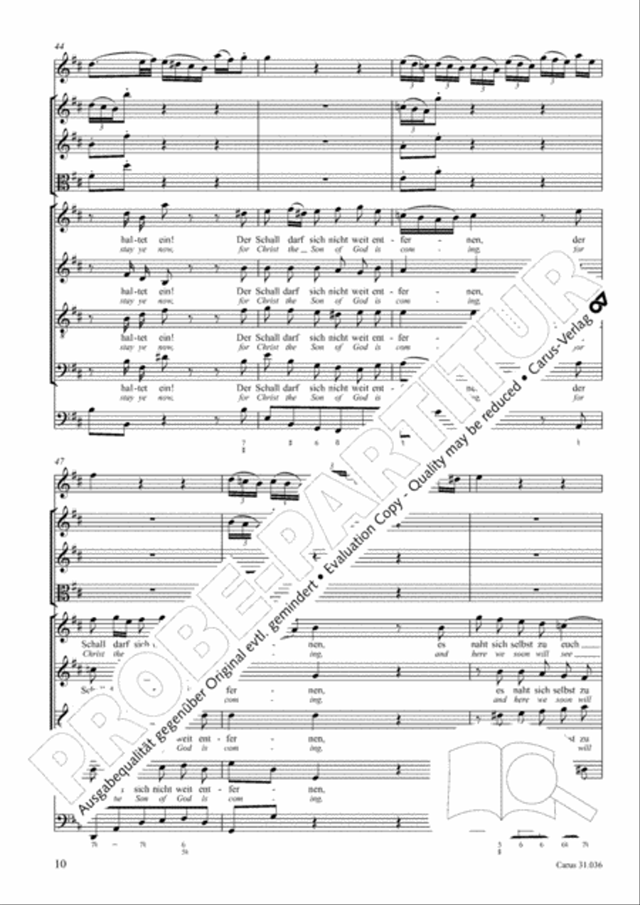 Up joyous raise your song (Schwingt freudig euch empor) 4-Part scores gallery preview page 11