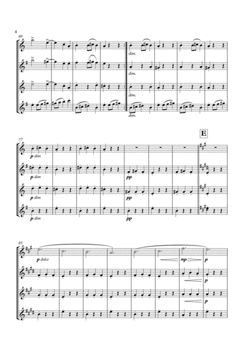 Slavonic Dance No. 8 in G Minor arranged for Saxophone Quartet image number null