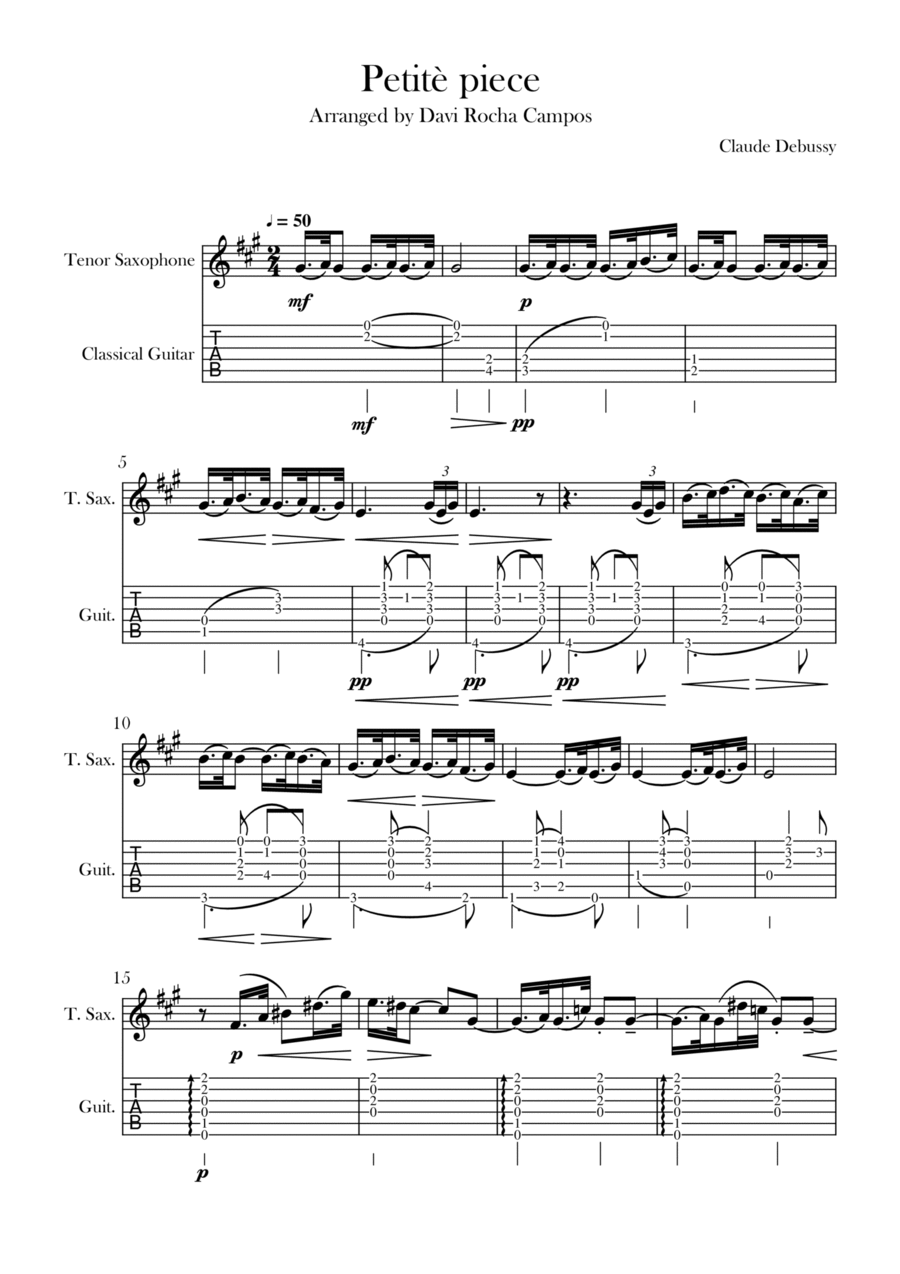 Petitè piece Chamber Music scores gallery preview page 1