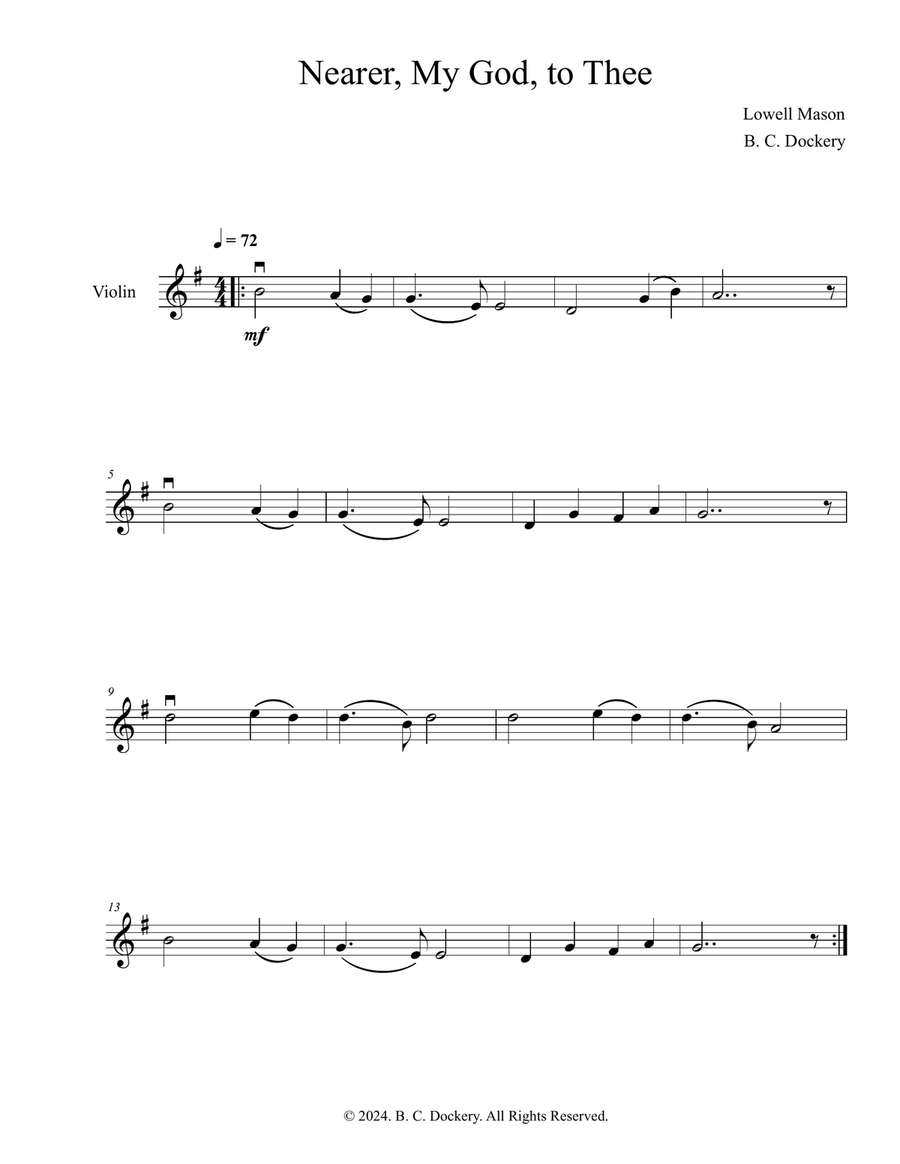 Nearer My God to Thee (Violin Solo)