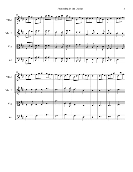 Frolicking in the Daisies Cello - Digital Sheet Music