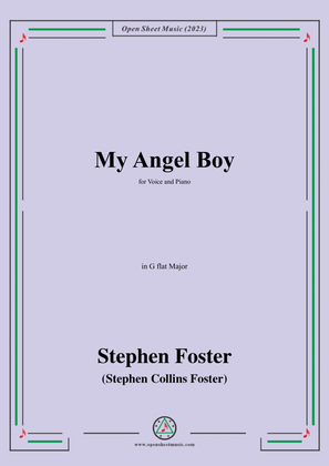 Book cover for S. Foster-My Angel Boy,in G flat Major