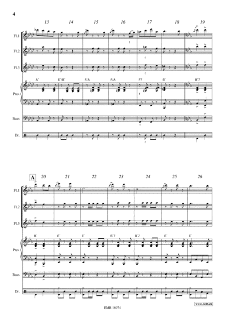 Tritsch-Tratsch Polka Flute scores gallery preview page 4