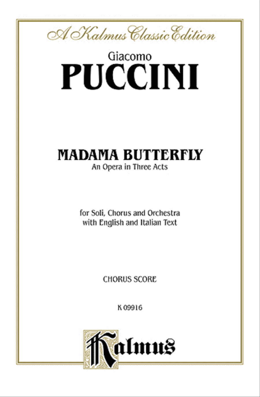 Madame Butterfly Voice scores gallery preview page 1