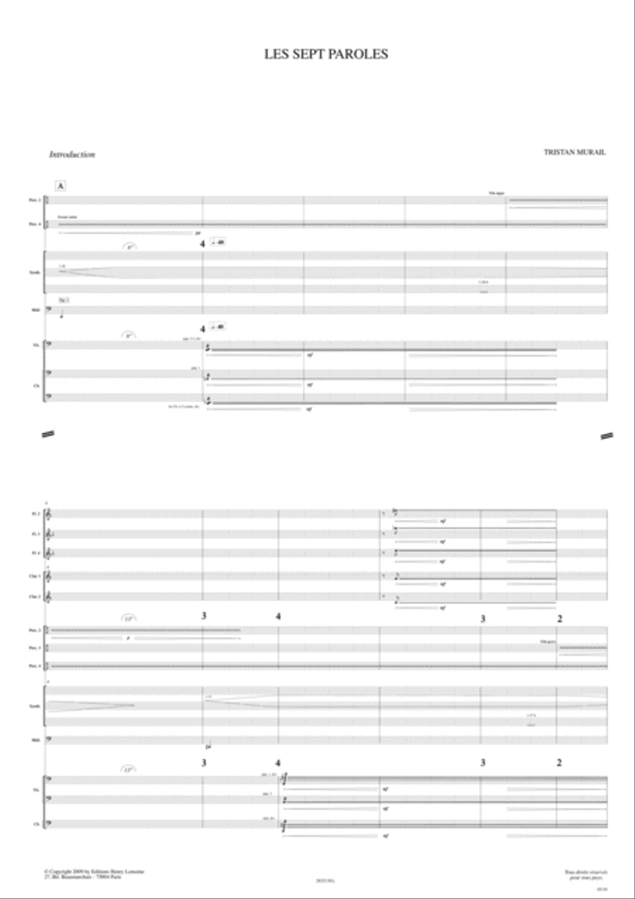 Les sept Paroles Les sept Paroles Choir scores gallery preview page 5