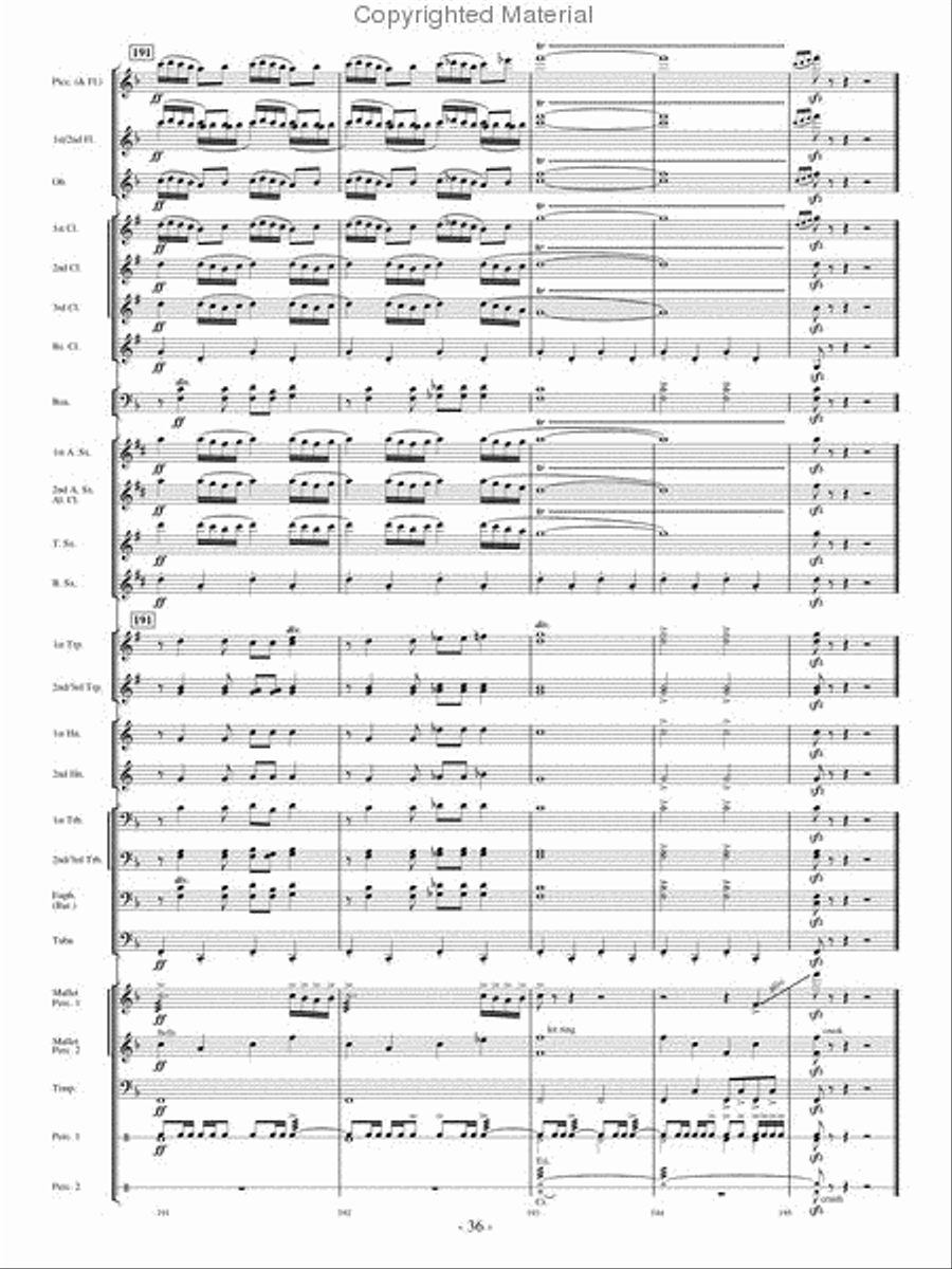 High Country Celebration High Country Celebration Concert Band scores gallery preview page 35