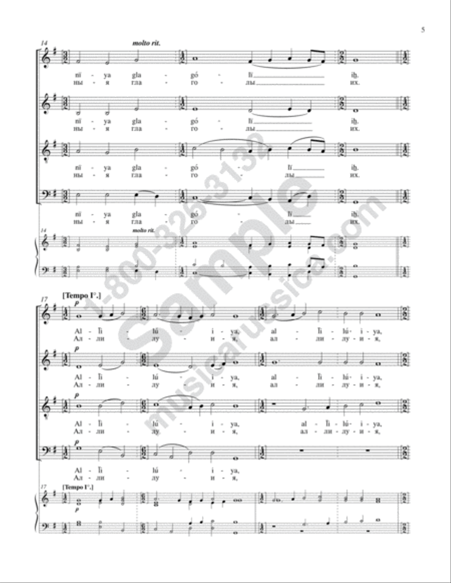 Their Proclamation Has Gone Forth 4-Part scores gallery preview page 4