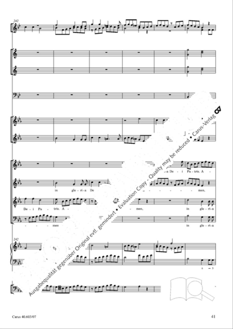 Grosse Orgelsolomesse in Es 4-Part scores gallery preview page 54