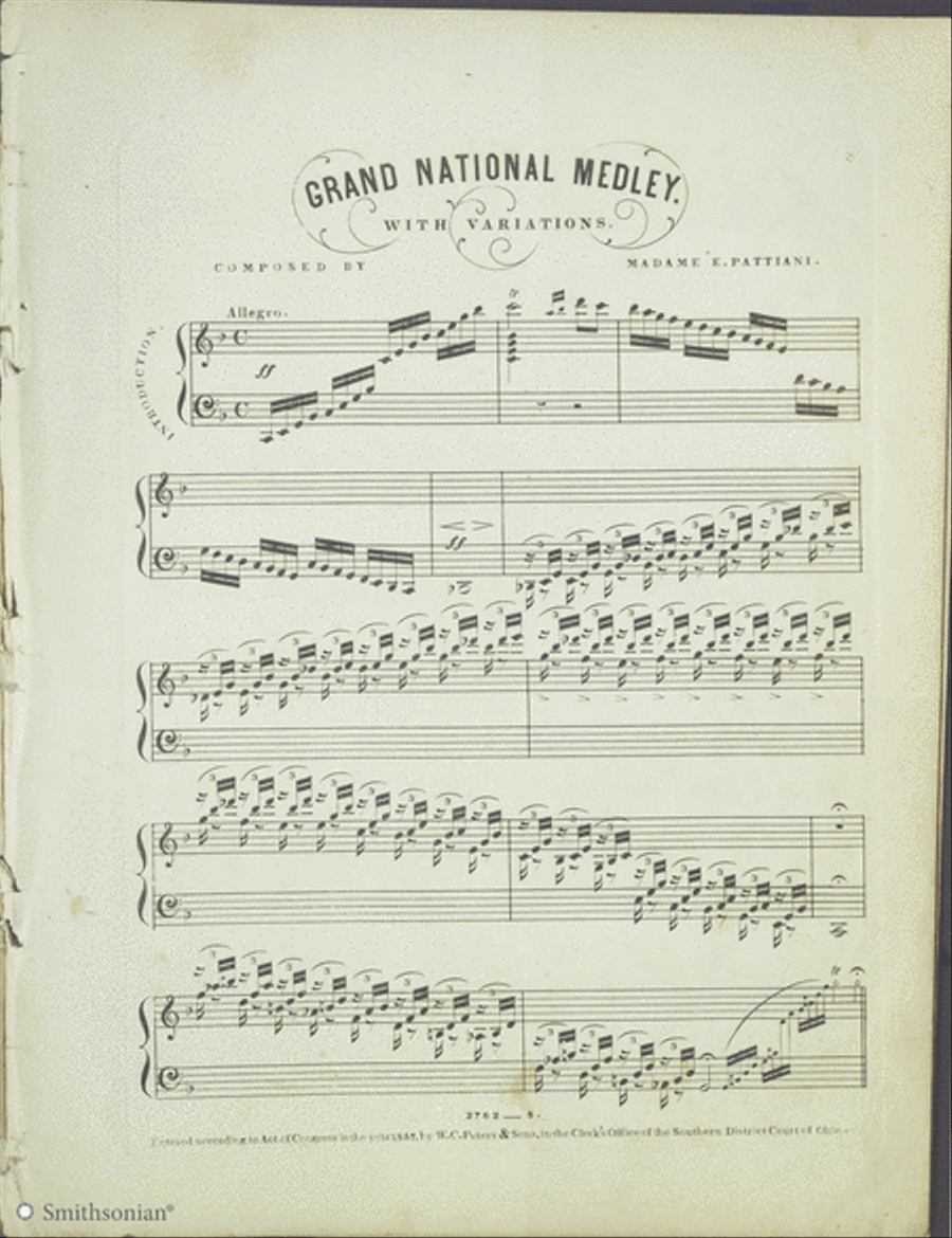 Grand National Medley with Variations Piano Solo scores gallery preview page 2