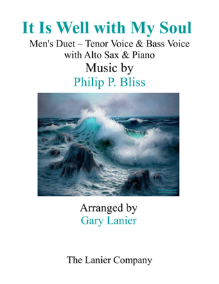Book cover for IT IS WELL WITH MY SOUL (Men's Duet - Tenor Voice, Bass Voice) with Alto Sax & Piano