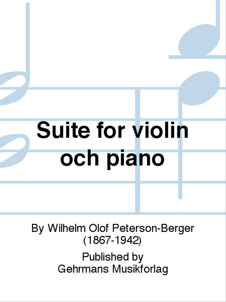 Suite for violin och piano Violin Solo scores gallery preview page 1