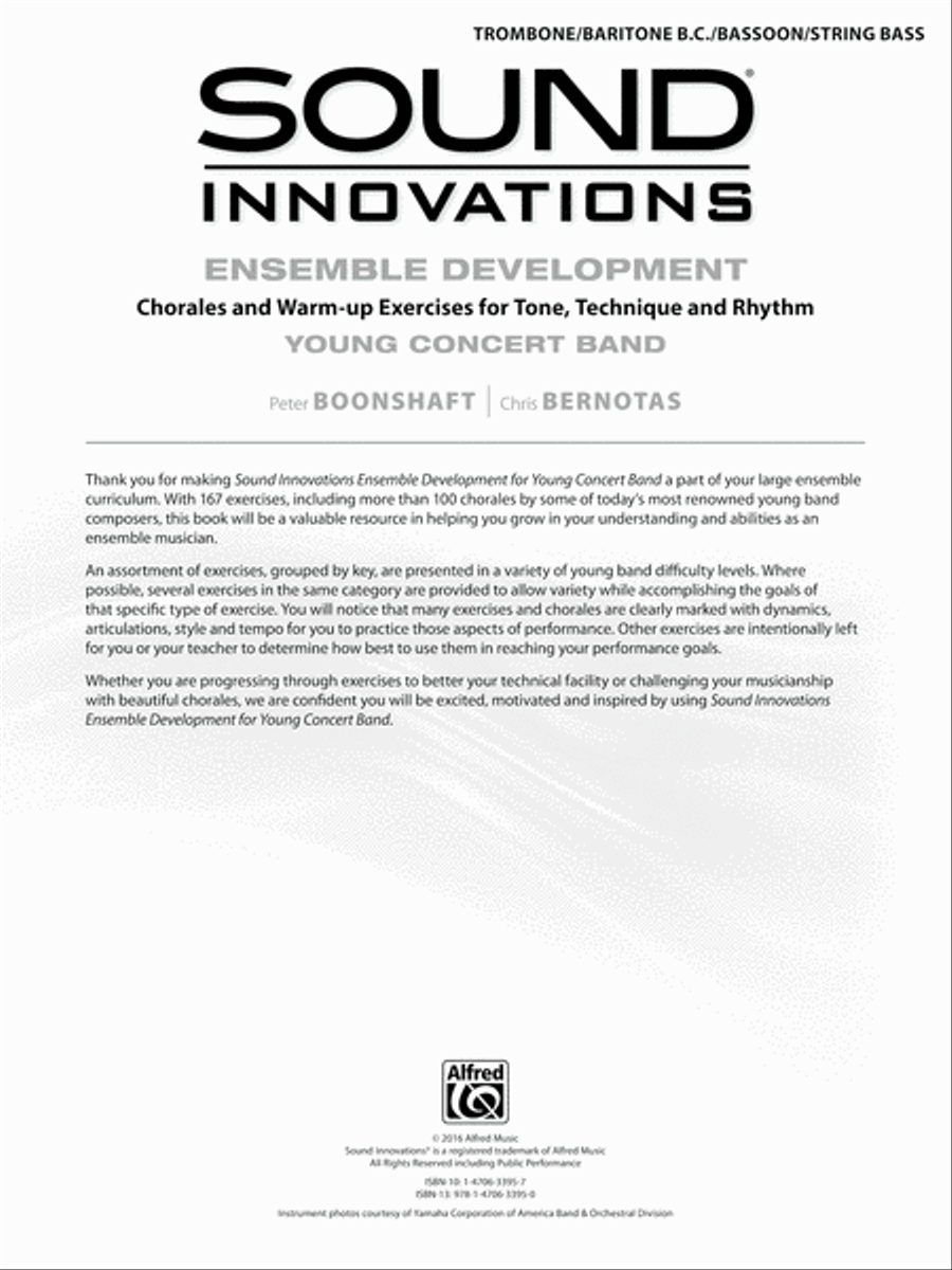 Sound Innovations for Concert Band -- Ensemble Development for Young Concert Band Concert Band Methods scores gallery preview page 2