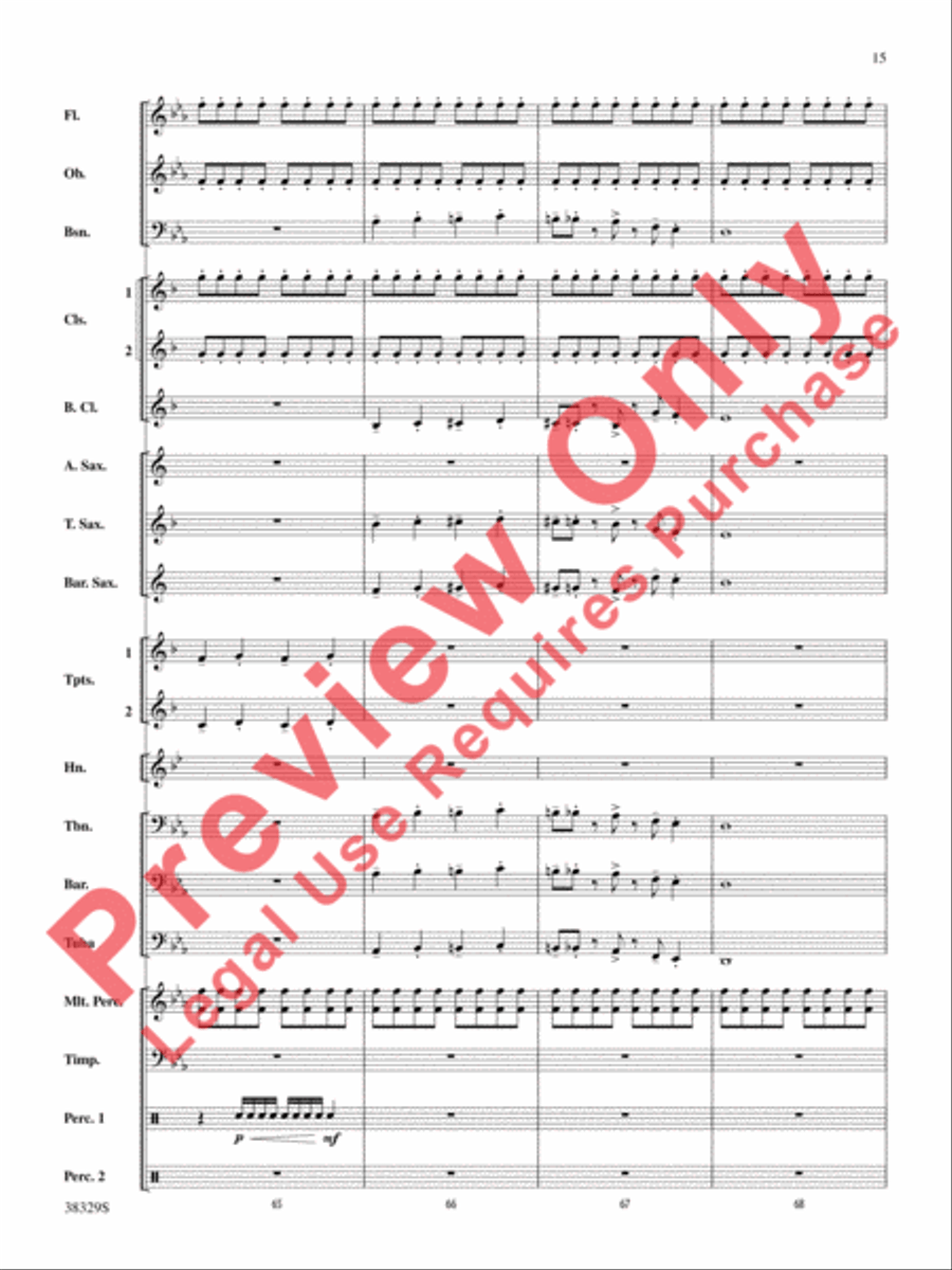 The Chase The Chase Concert Band scores gallery preview page 15