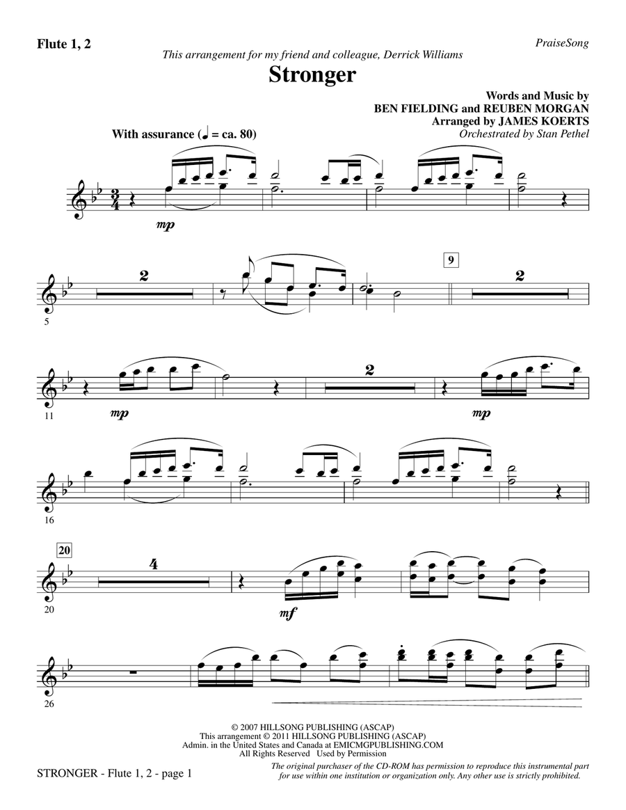 Stronger - Flute 1 & 2