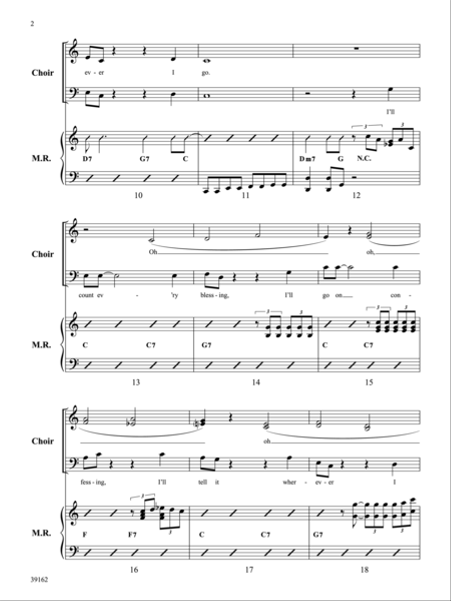 I'll Tell It Wherever I Go Choir scores gallery preview page 3