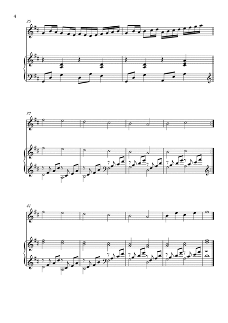 Memories Violin Solo scores gallery preview page 4