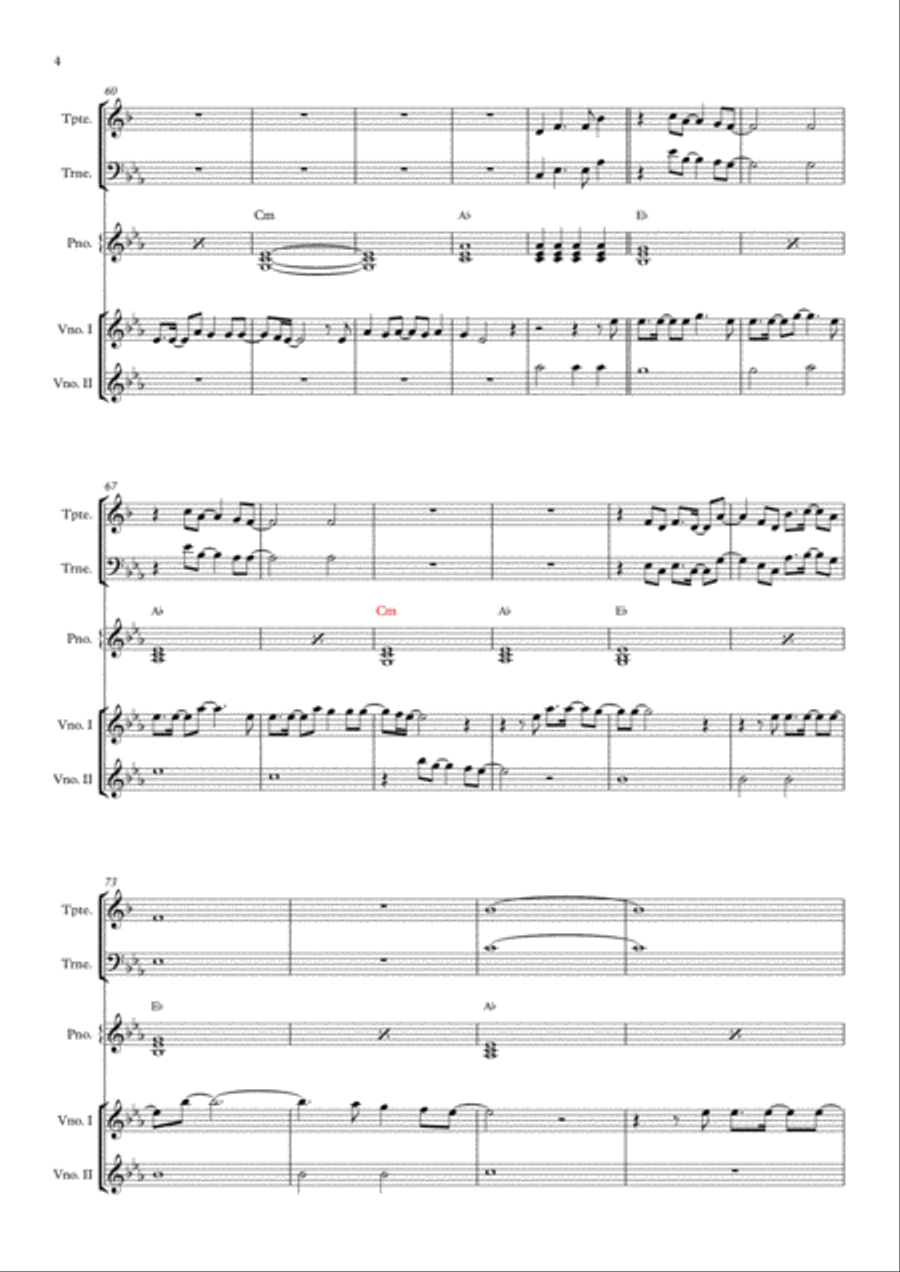 Story Of My Life Small Ensemble scores gallery preview page 4