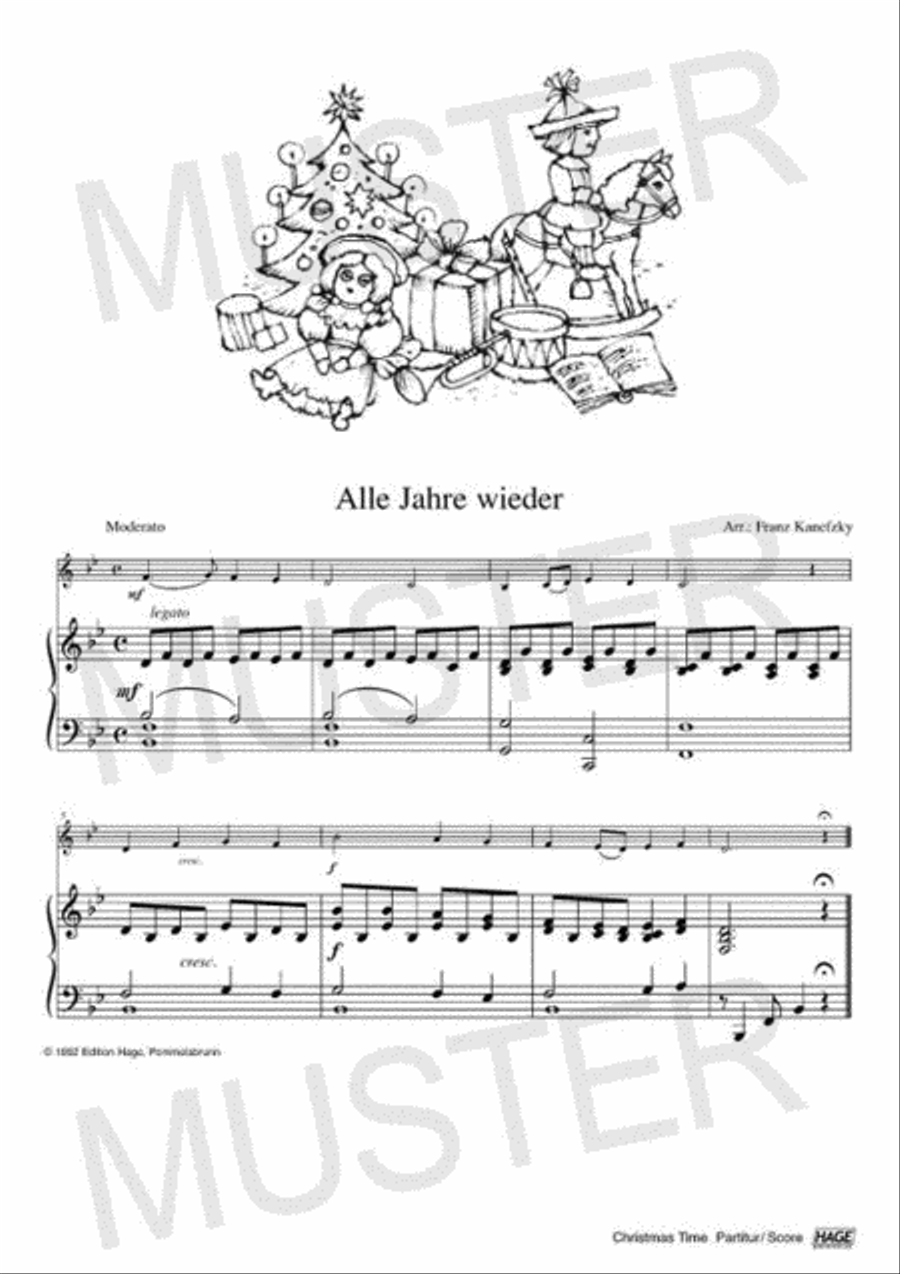 Christmas Time Blockflöte und Klavier Recorder scores gallery preview page 2