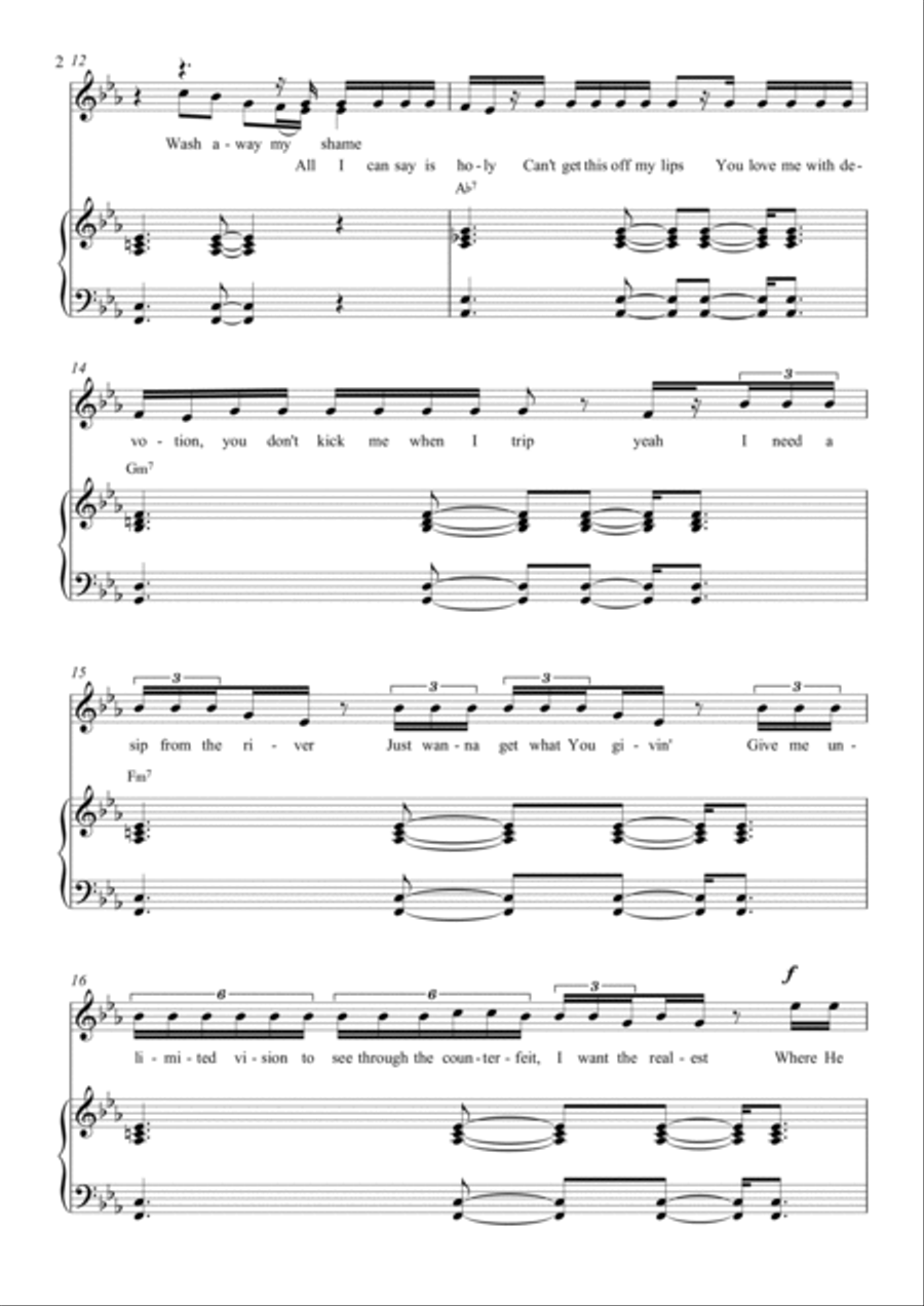 Altar Piano, Vocal, Guitar scores gallery preview page 2