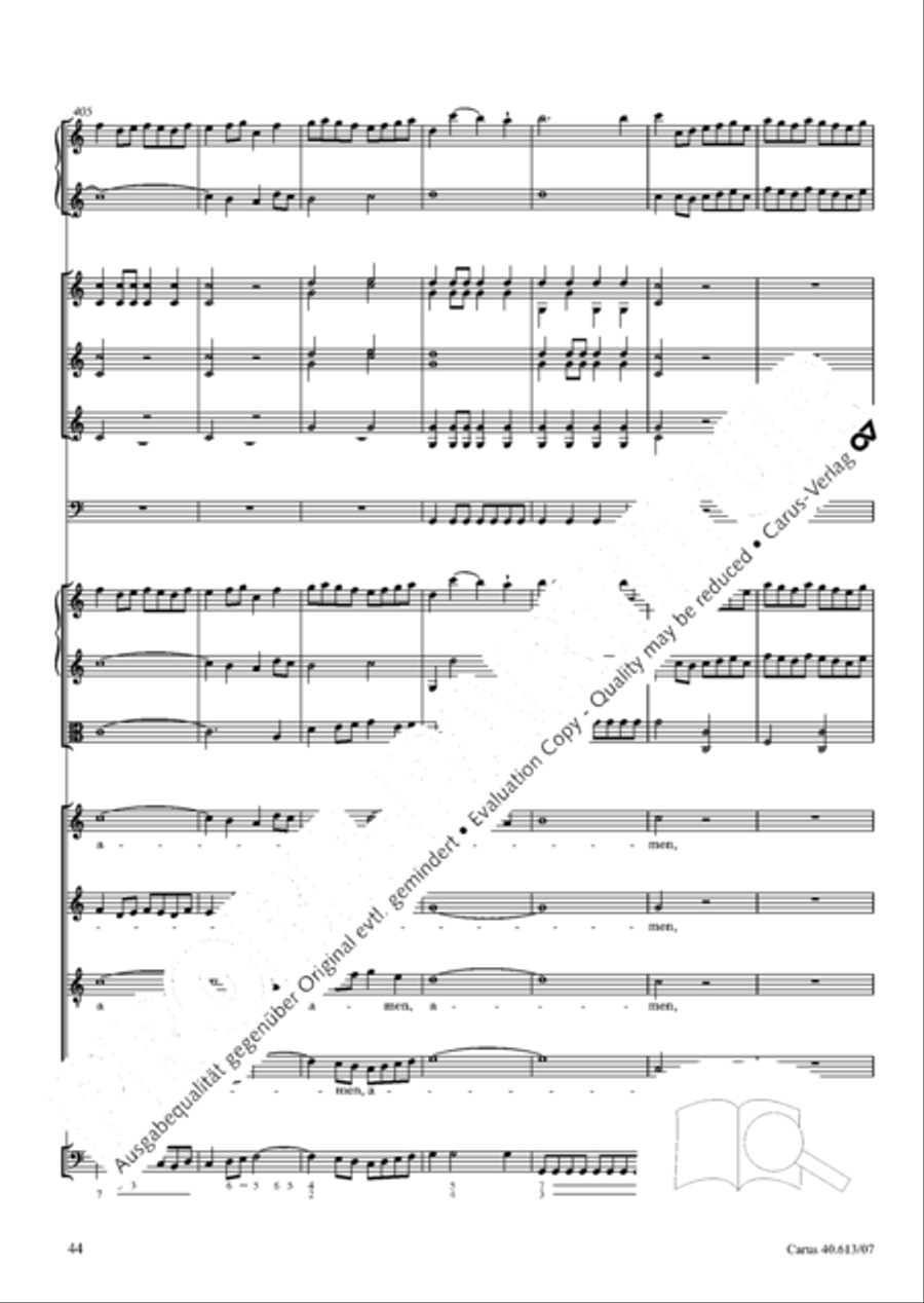 Mass in C (Missa in C) 4-Part scores gallery preview page 51