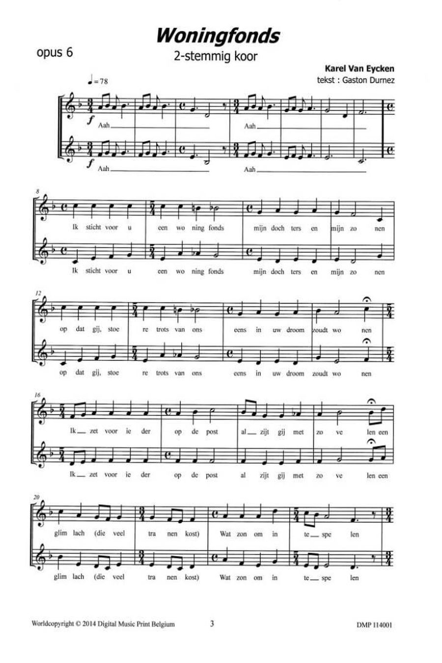 Woningfonds Woningfonds Unison Choir scores gallery preview page 2