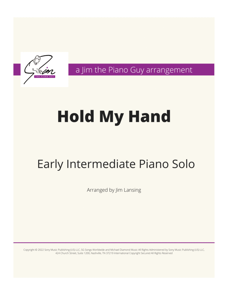 Hold My Hand Hold My Hand Piano Method scores gallery preview page 1
