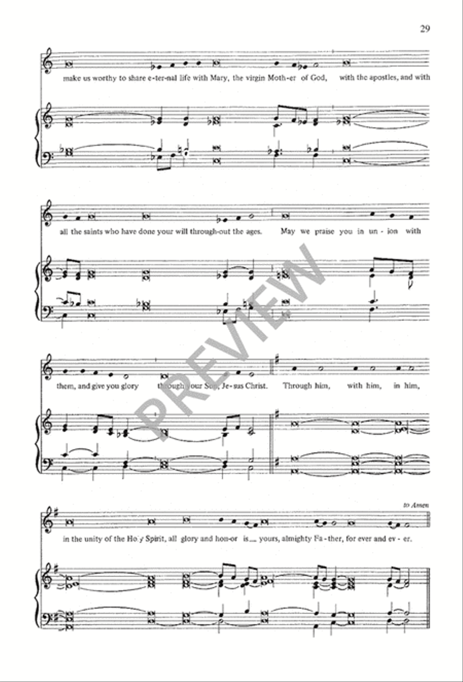 A Mass of Life 4-Part scores gallery preview page 29