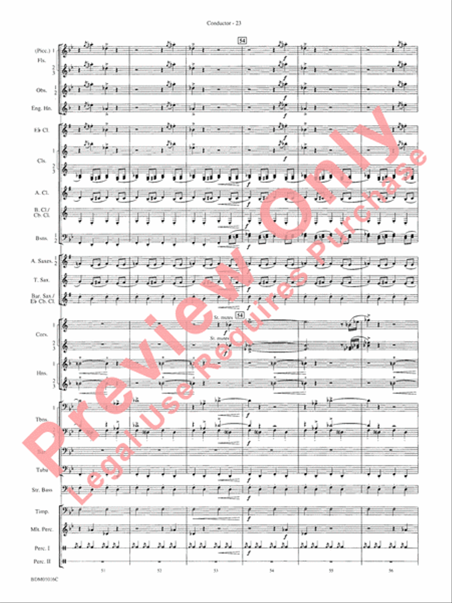 Fanfare and Allegro Concert Band scores gallery preview page 26
