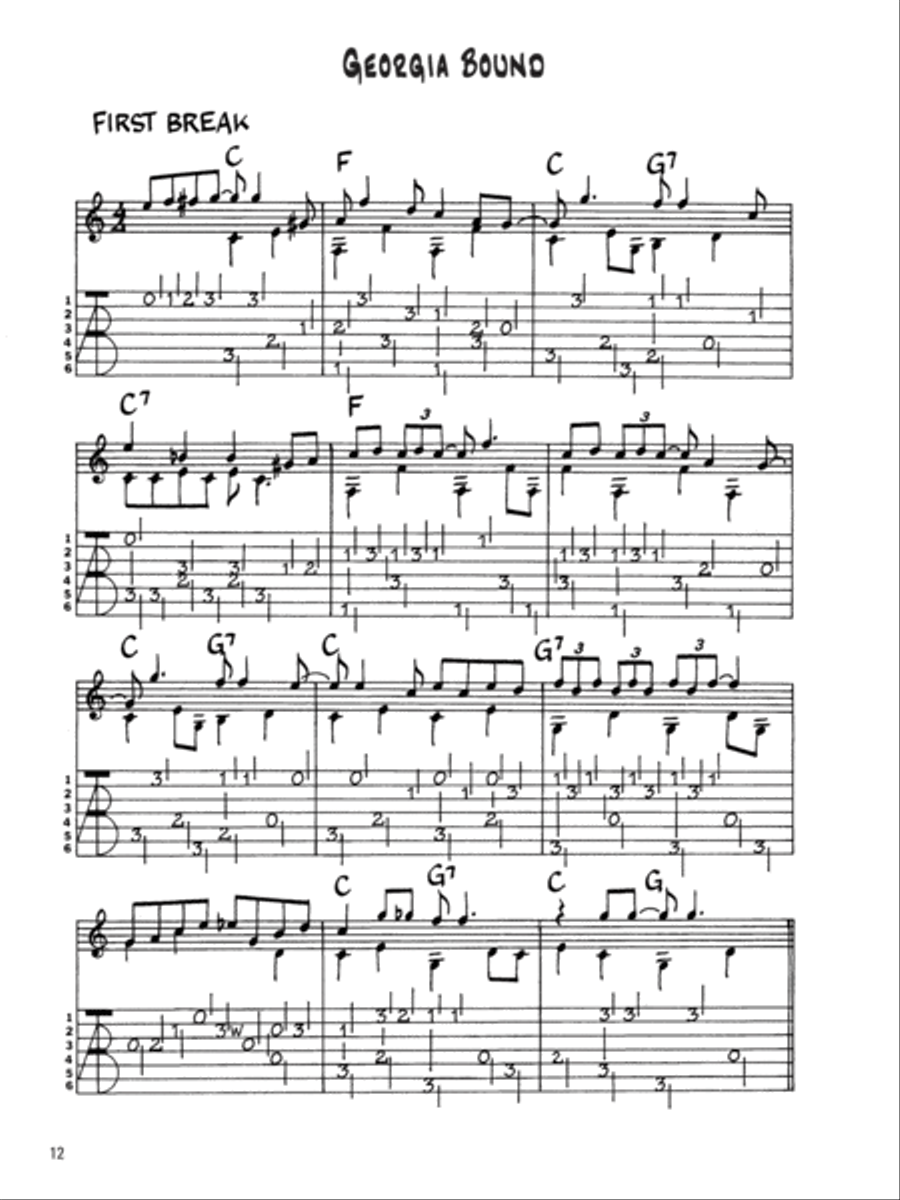 Stefan Grossman's Early Masters of American Blues Guitar: Blind Blake Acoustic Guitar scores gallery preview page 3