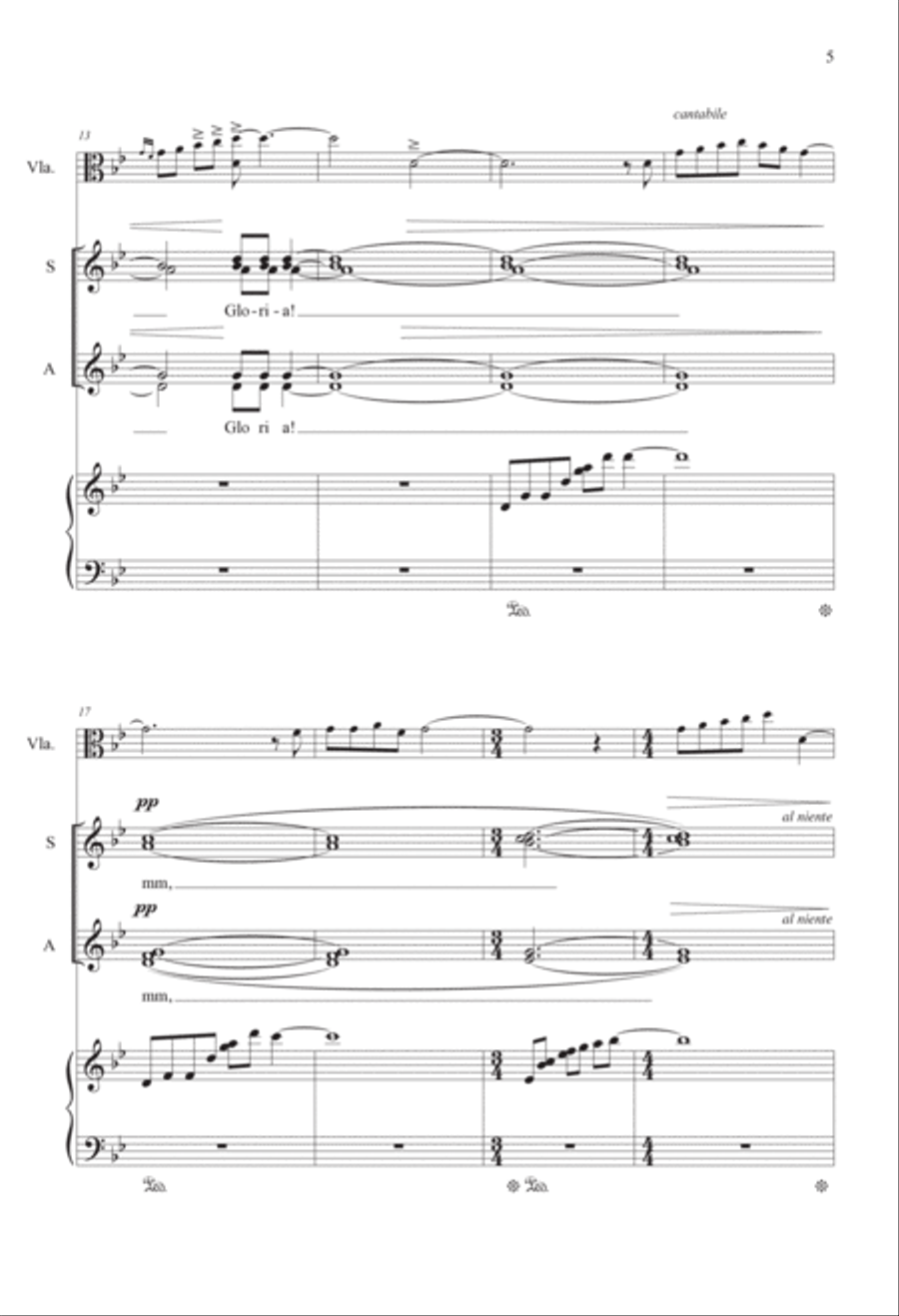 In Excelsis Gloria SSAA scores gallery preview page 5