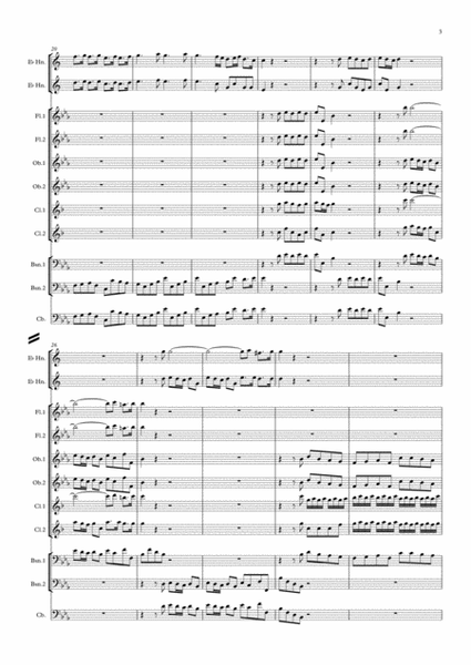 Handel: Suite No.2 in D (HWV349)(Complete) (transposed into Eb) The Water Music -symphonic winds image number null