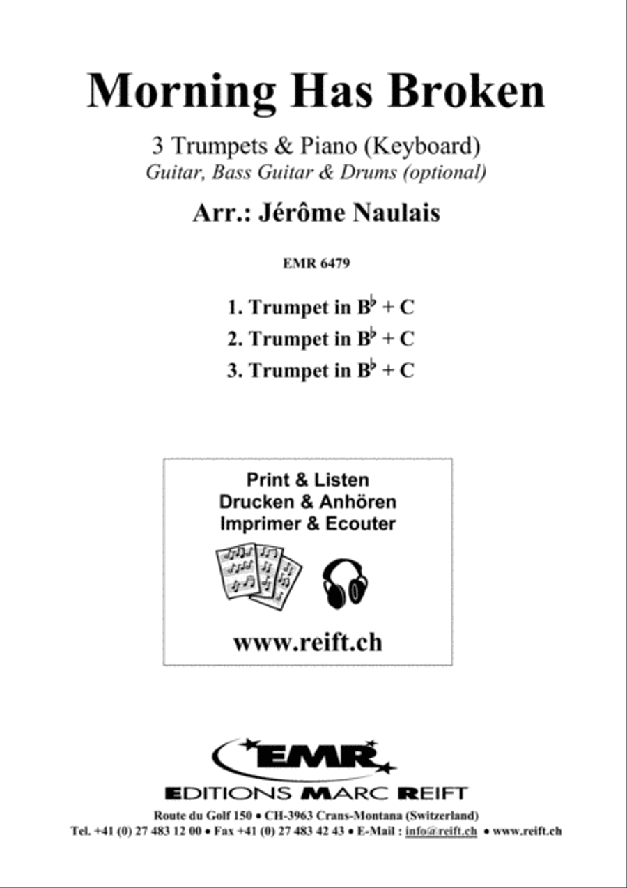 Morning Has Broken Trumpet Trio scores gallery preview page 2