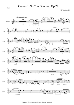 H. Wieniawski : Concerto No.2 in D minor, Op.22