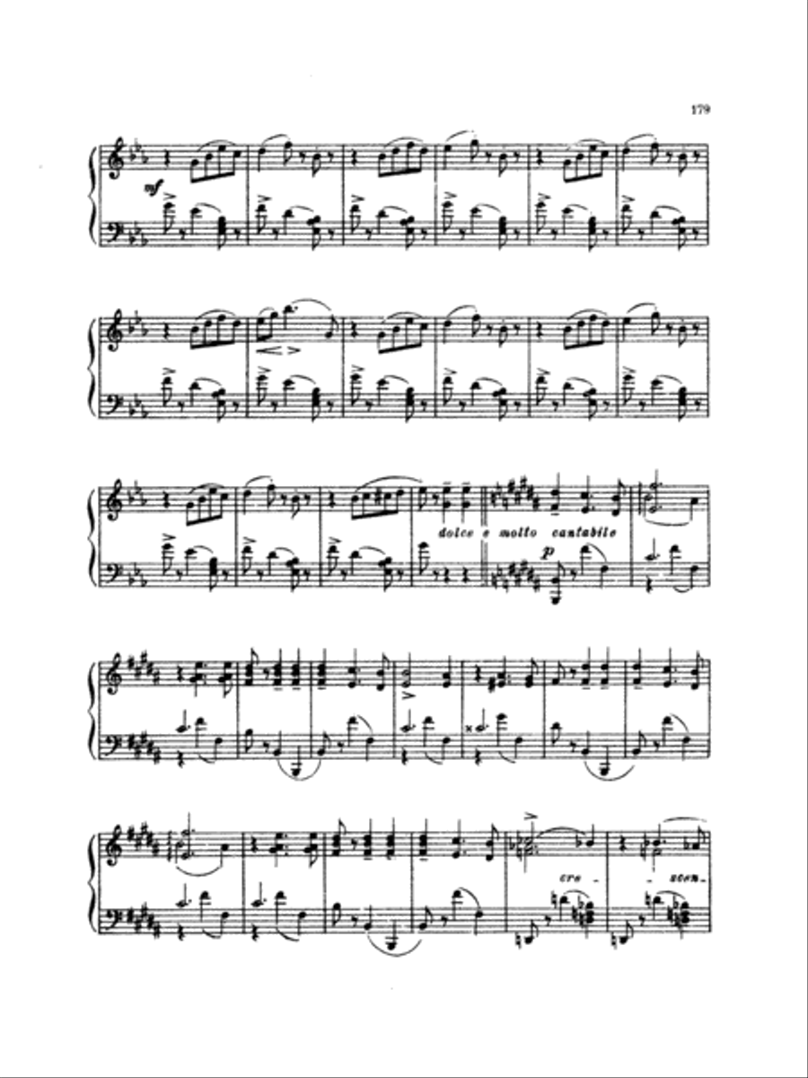 Tchaikovsky: Eighteen Piano Pieces, Op. 72; Aveu Passionne; Valse, Op. 40, No. 9, 1st Version Piano Solo scores gallery preview page 3