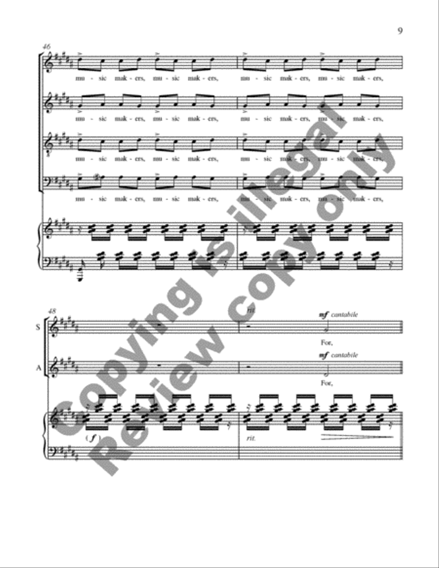 The Dreamers of Dreams 4-Part scores gallery preview page 10