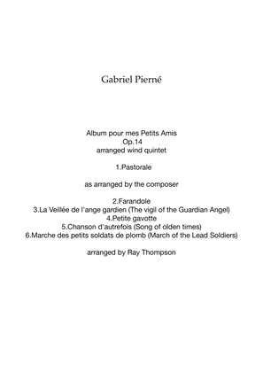 Pierné: Album pour mes Petits Amis Op.14 (Complete) - wind quintet
