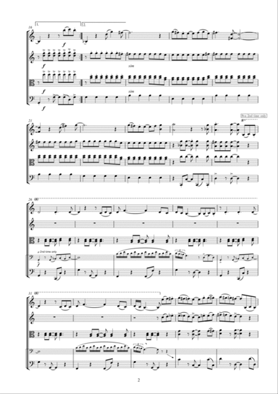 A Hard Day's Night String Quartet scores gallery preview page 4