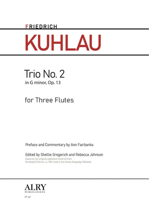 Book cover for Trio No. 2, Op. 13 for Three Flutes