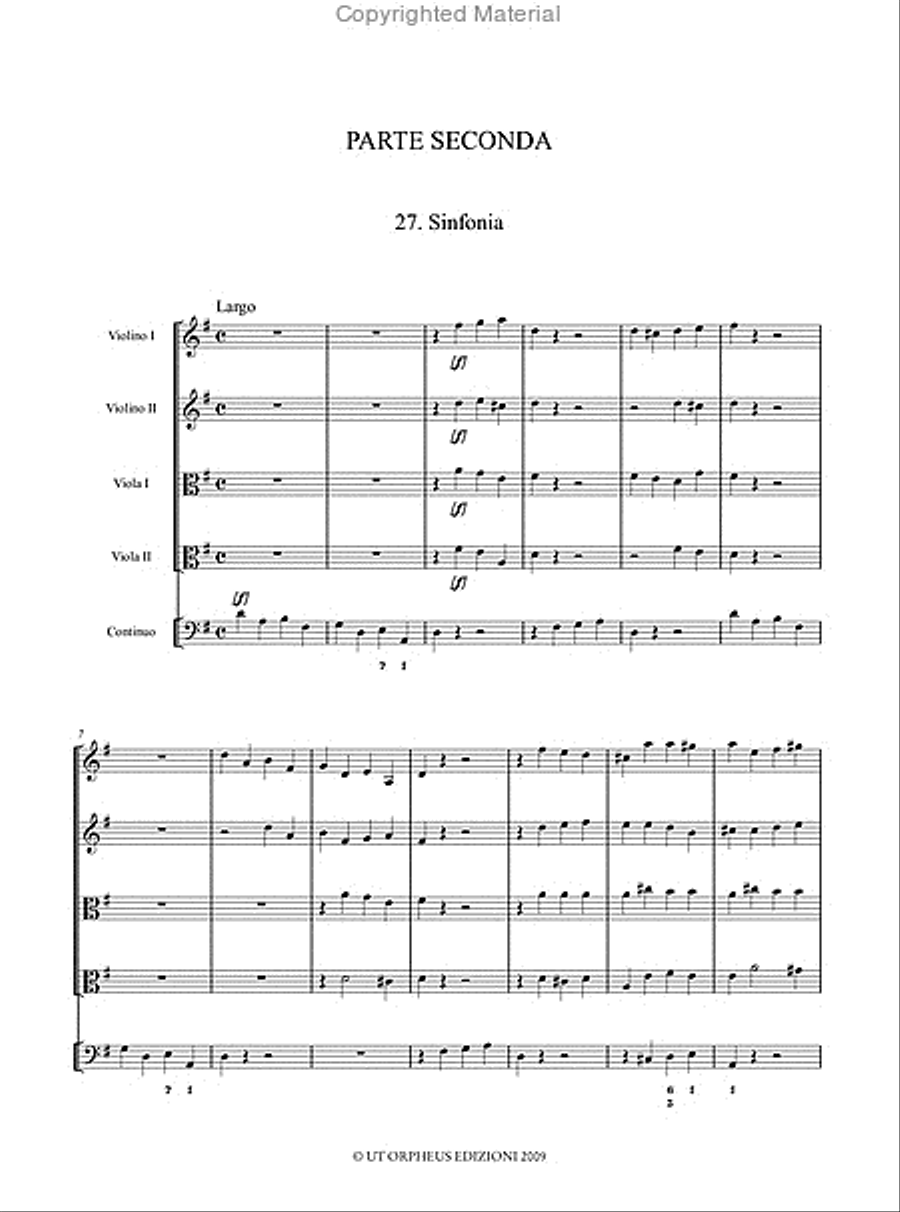 Giona. Oratorio for 5 Voices (SSATB), Strings and Continuo (Modena 1689). Critical Edition SSATB scores gallery preview page 11