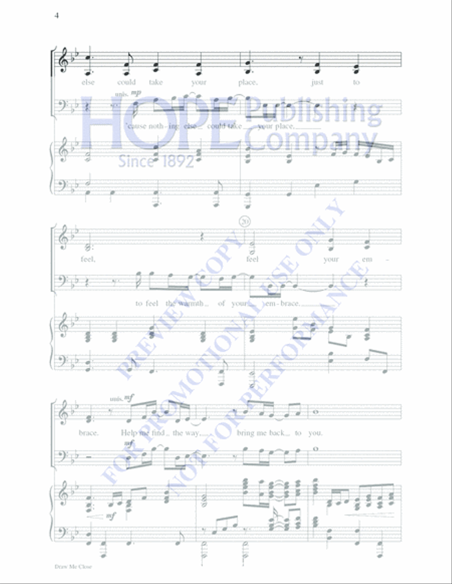 Draw Me Close 4-Part scores gallery preview page 4