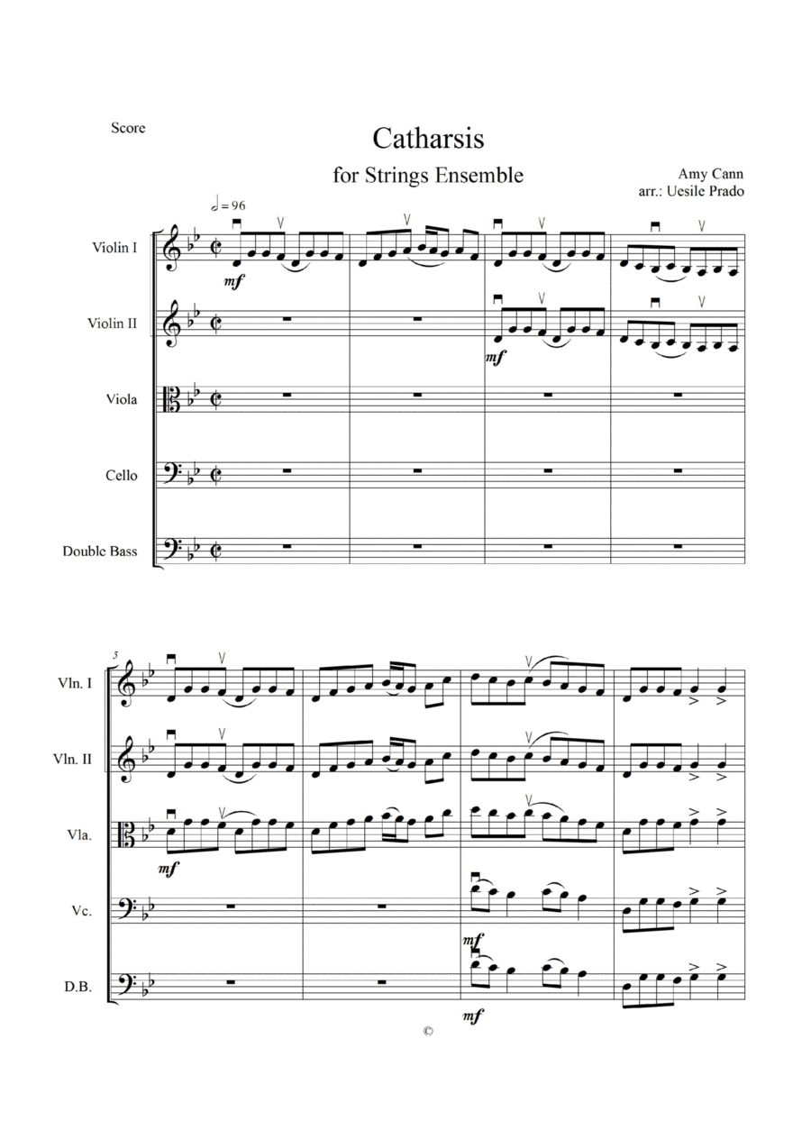 Catharsis String Orchestra scores gallery preview page 1