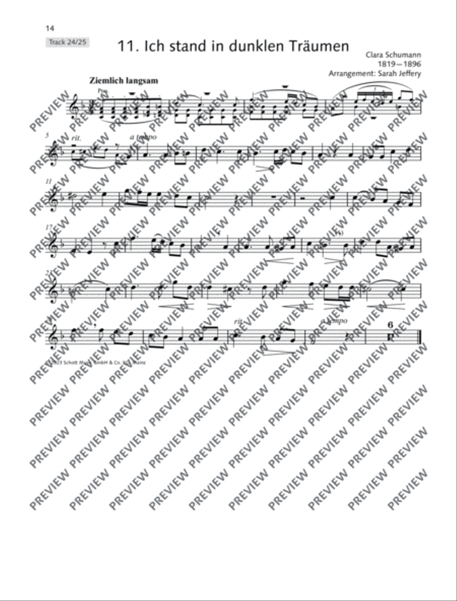 Ich stand in dunklen Träumen Soprano Recorder scores gallery preview page 5