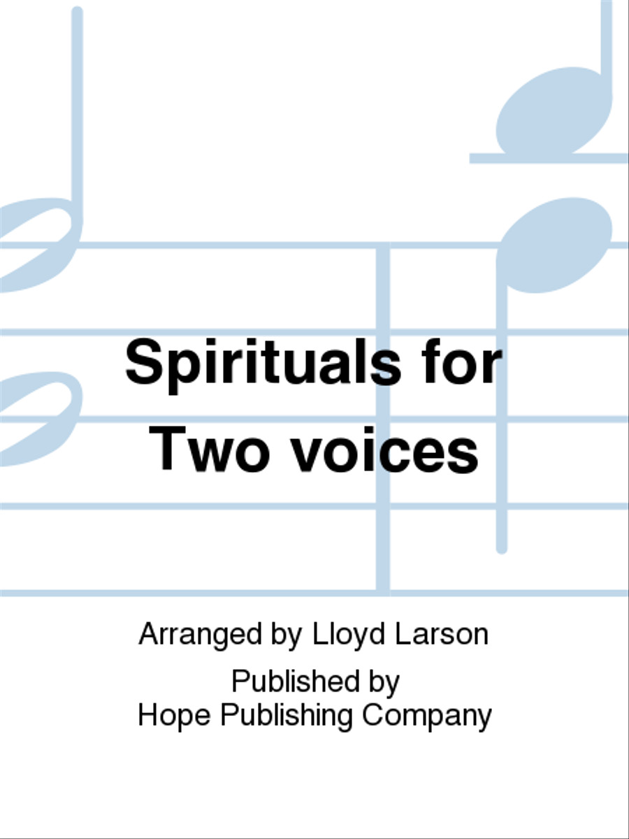 Spirituals for Two Voices (Book and Accomp. CD) Vocal Duet scores gallery preview page 1