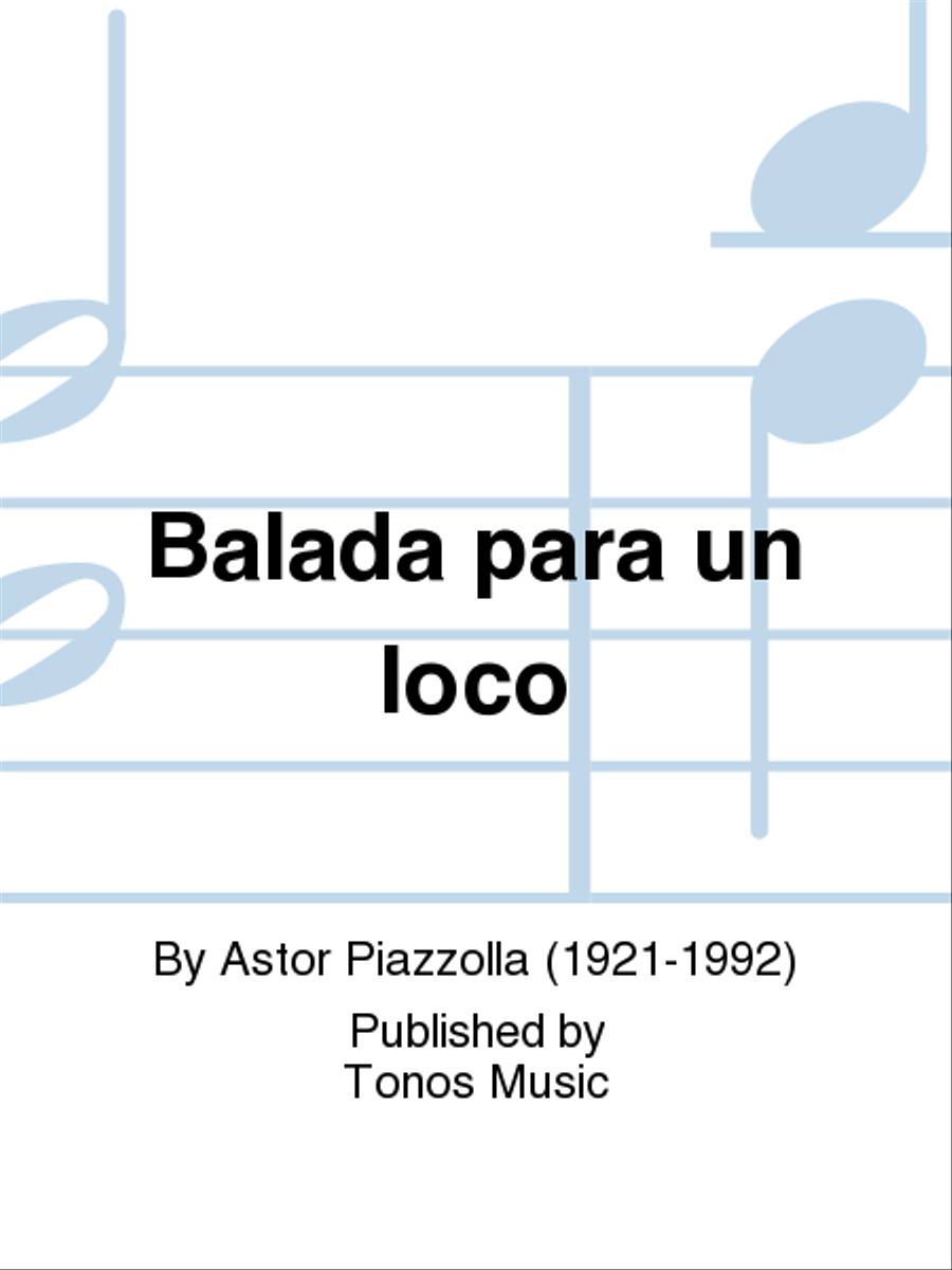Balada para un loco Piano, Vocal, Guitar scores gallery preview page 1