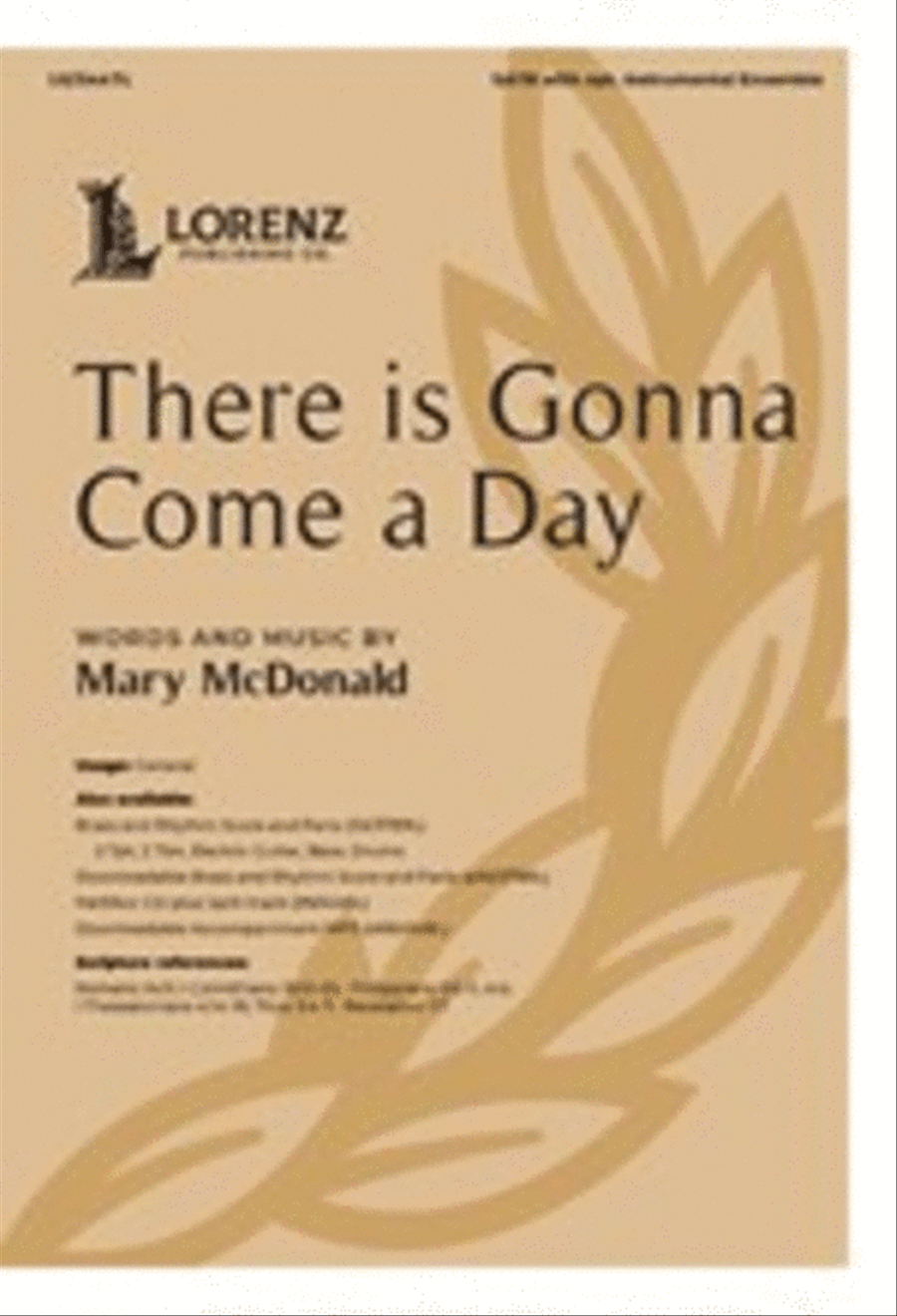 There is Gonna Come a Day 4-Part scores gallery preview page 1