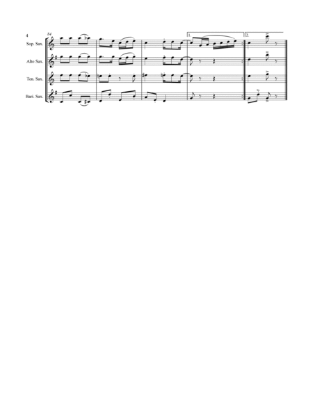 Joplin - “Weeping Willow” (for Saxophone Quartet SATB) image number null