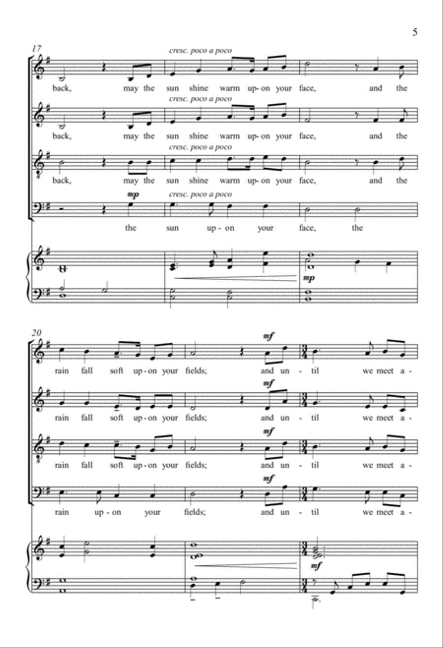 Celtic Blessing Celtic Blessing Divisi scores gallery preview page 5