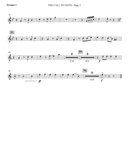 A Journey To Hope (A Cantata Inspired By Spirituals) - Bb Trumpet 2