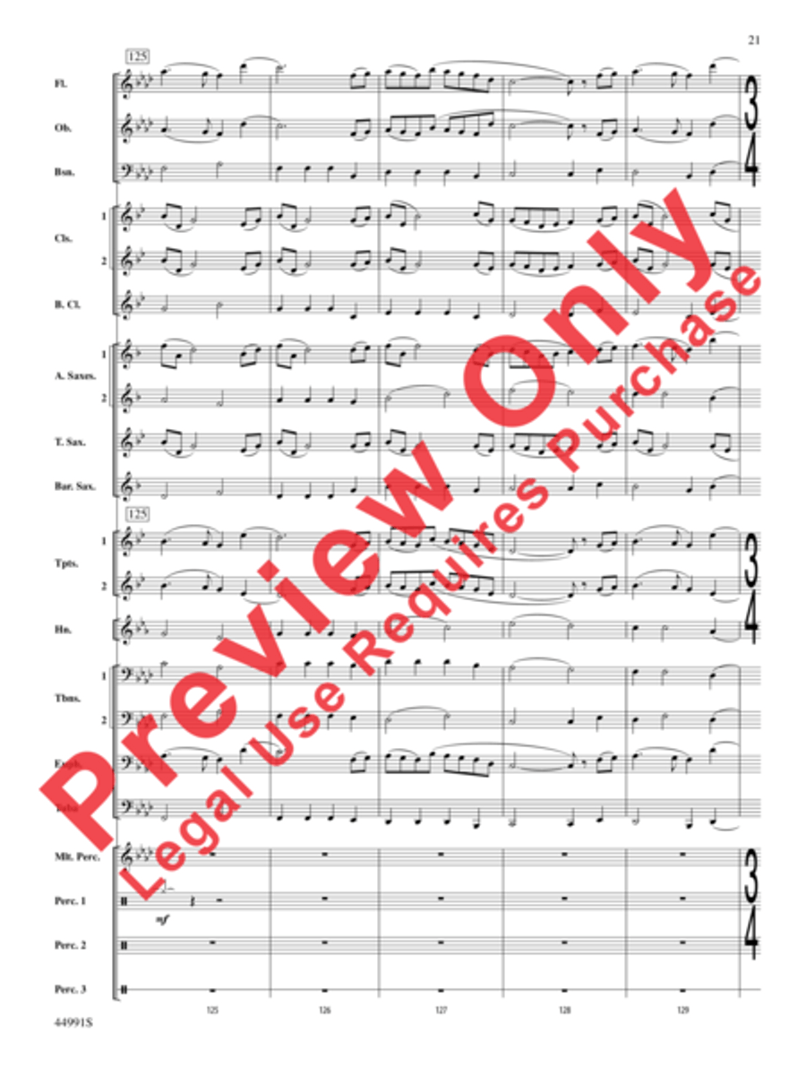 Amazonia Concert Band scores gallery preview page 22