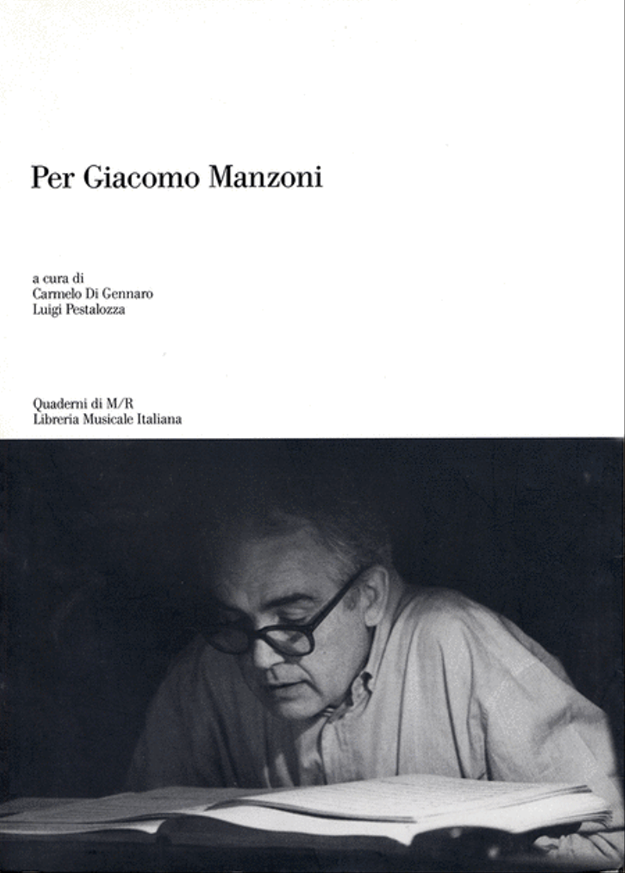 Per Giacomo Manzoni School and Community scores gallery preview page 1